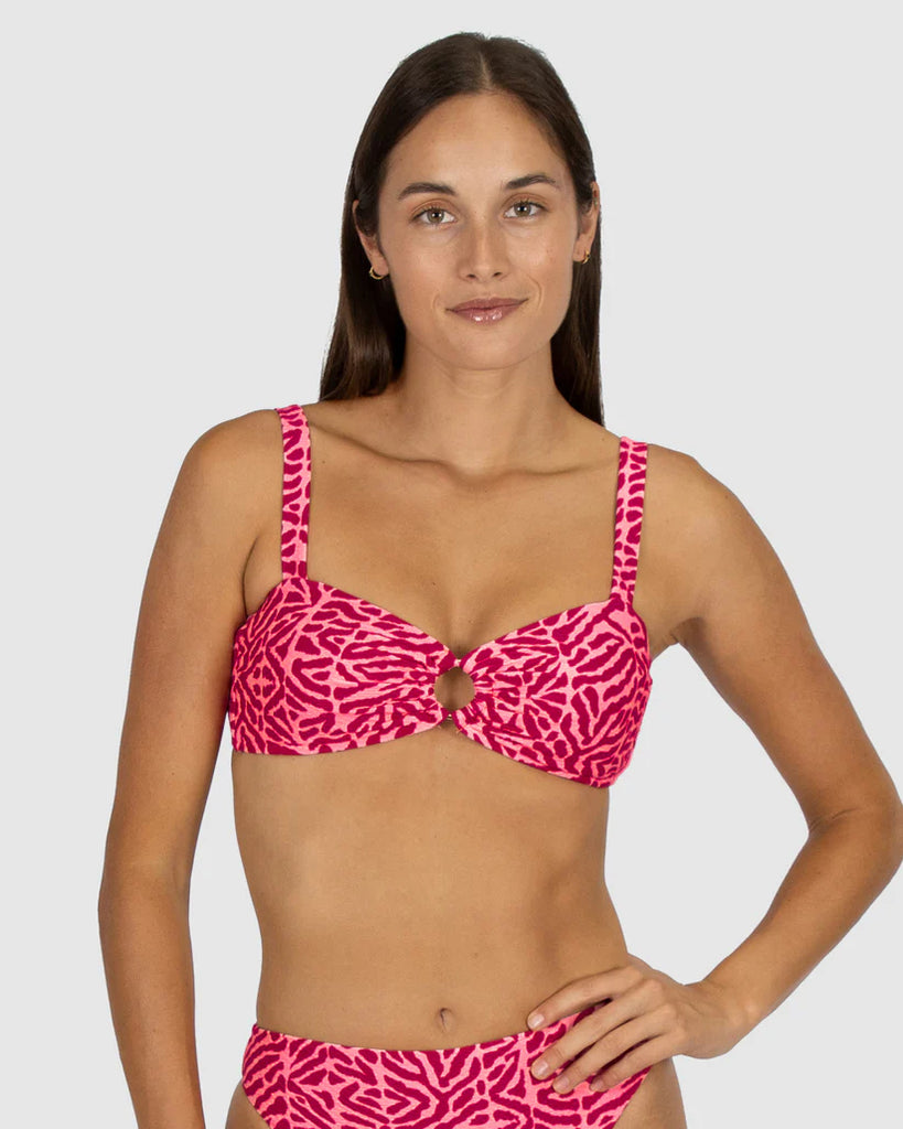 Baku Wild Coast Ring Front Bikini Bra Top