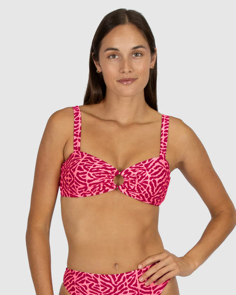 Baku Wild Coast Ring Front Bikini Bra Top