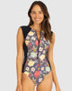 Baku Pebble Beach Cap Sleeve Surf Suit