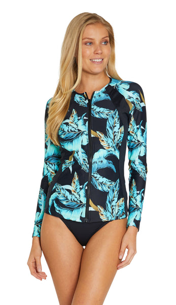Baku Dominica Long Sleeve Splice Rashie - FreeStyle Swimwear