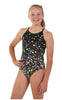 Nova Swimwear Girls Confetti Sportique One Piece