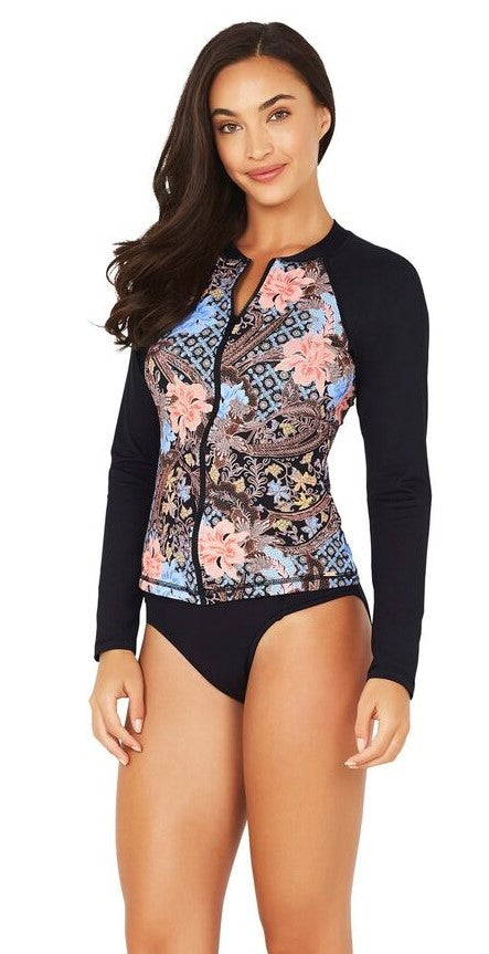 Baku Batika Beach Long Sleeve Rash Vest - FreeStyle Swimwear