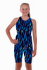 Nova Swimwear Girls Jagged Knee Length One Piece