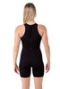 Nova Swimwear Ladies Black Katzoot Knee Length One Piece - FreeStyle Swimwear