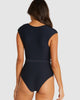 Baku Rococco Belted Plunge One Piece