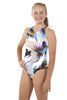 Nova Swimwear Girls Siamese Sport Back One Piece
