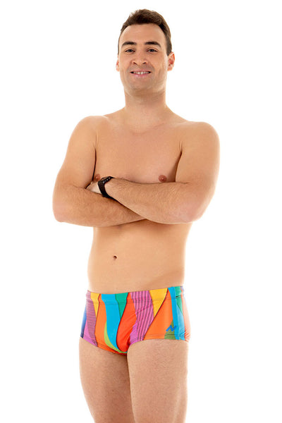 Nova Swimwear Mens Stripe Trunk - FreeStyle Swimwear