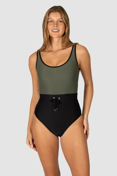 Rococco Sport Splice Tank One Piece Swimsuit