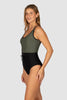 Rococco Sport Splice Tank One Piece Swimsuit