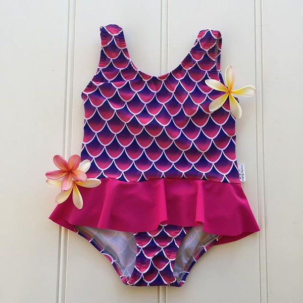 PrettyBaby by Bella Mermaid Bathers with Skirt - FreeStyle Swimwear