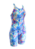 Fashion Fish Designs Girls Aqua Oasis Leg Suit - FreeStyle Swimwear