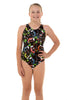 Nova Swimwear Girls Bouquet Sport Back One Piece - FreeStyle Swimwear