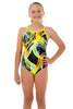Nova Swimwear Girls Bumblebee Adjustable Sportique One Piece - FreeStyle Swimwear