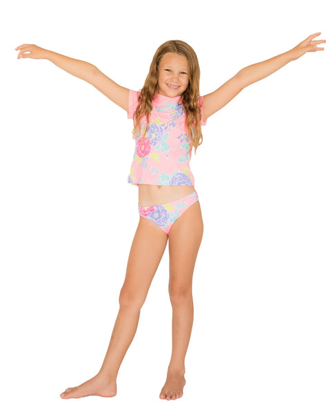 Baku Girls Tokyo Rashie Set - Sunset - FreeStyle Swimwear