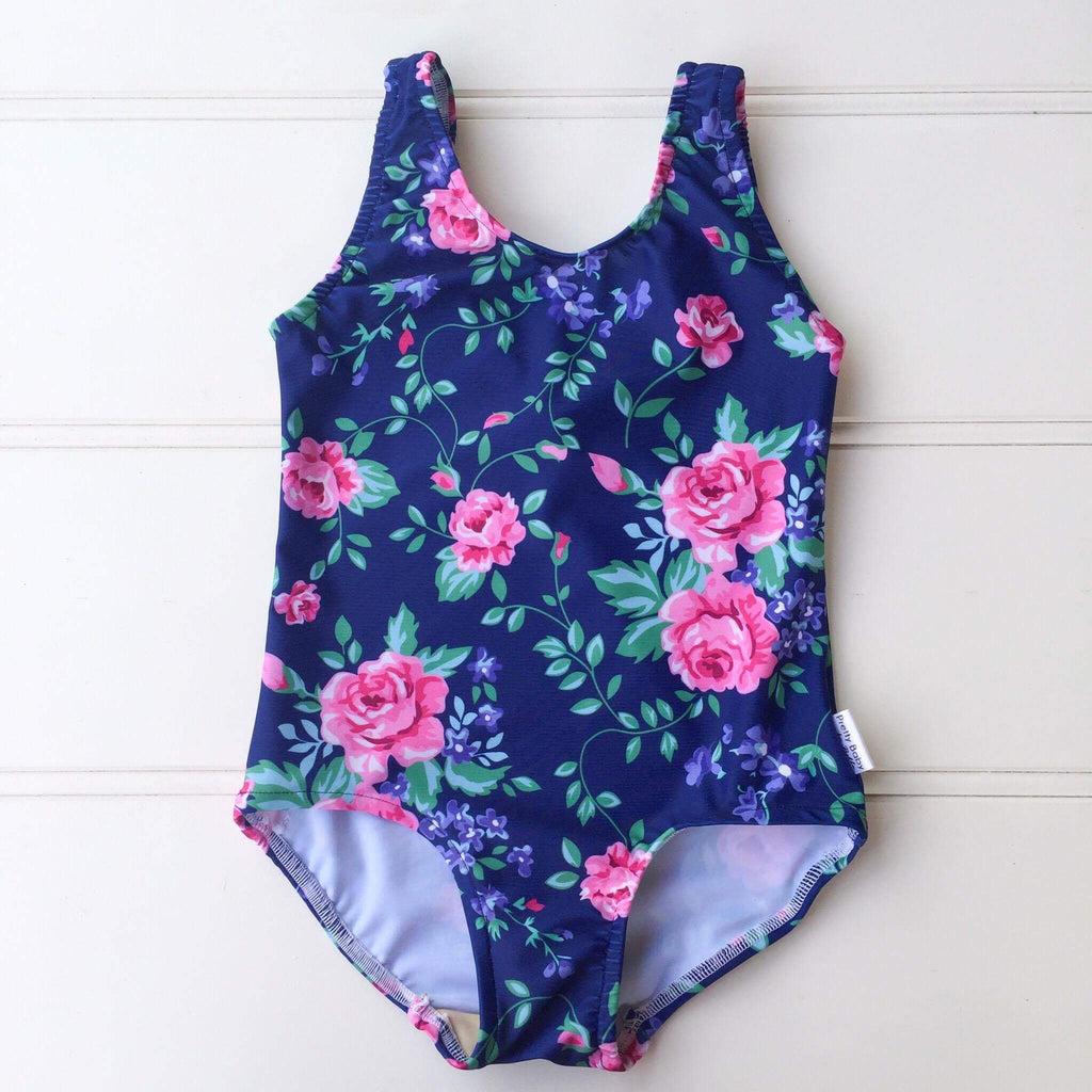PrettyBaby by Bella Girls Floral Basic Bathers - FreeStyle Swimwear