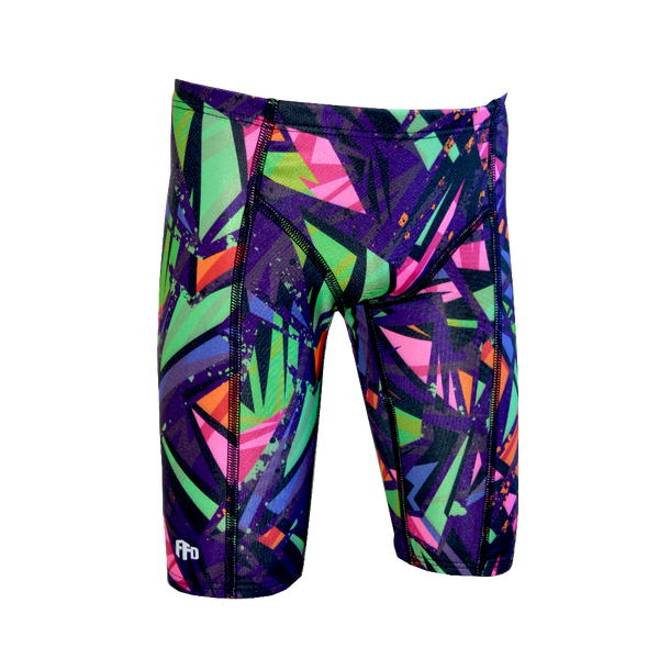 Fashion Fish Boys Fluro Darkness Knicks - FreeStyle Swimwear