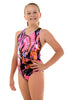 Nova Swimwear Girls Pink Jelly Sport Back One Piece - FreeStyle Swimwear
