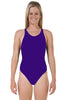 Nova Swimwear Ladies Purple Sport Back One Piece