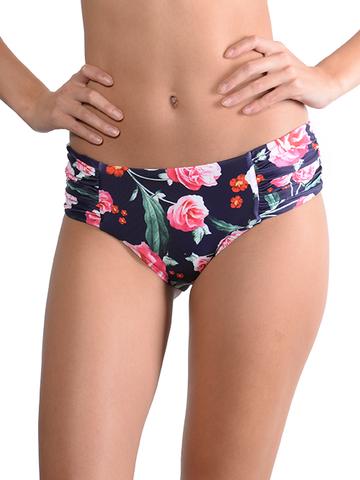 Finch Swim Summer Romance Ruche Side Retro Pant - FreeStyle Swimwear