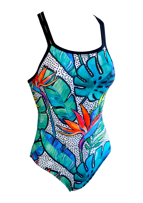 Fashion Fish Designs Ladies Tropical Troppo One Piece - FreeStyle Swimwear