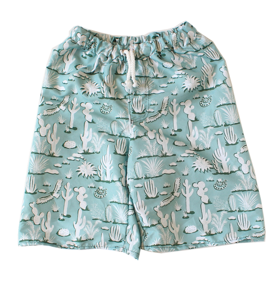 Young Squad Boys Cactus Board Shorts - FreeStyle Swimwear