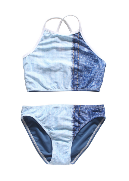 Young Squad Girls Denim Bikini - FreeStyle Swimwear
