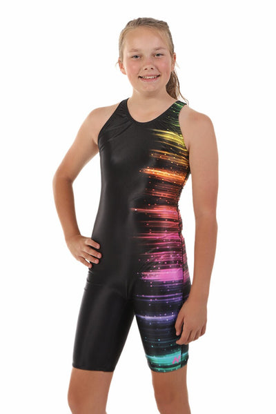 Nova Swimwear Girls Rainbow Knee Length