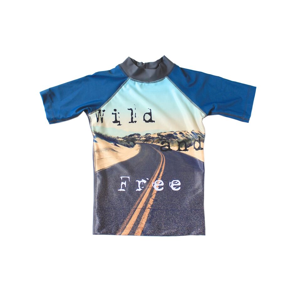 Young Squad Boys Wild & Free Rash Shirt - FreeStyle Swimwear